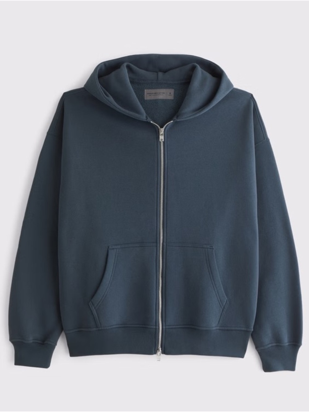 Abercrombie & Fitch softAF Essential Full-Zip Hoodie Navy Blue S NWT